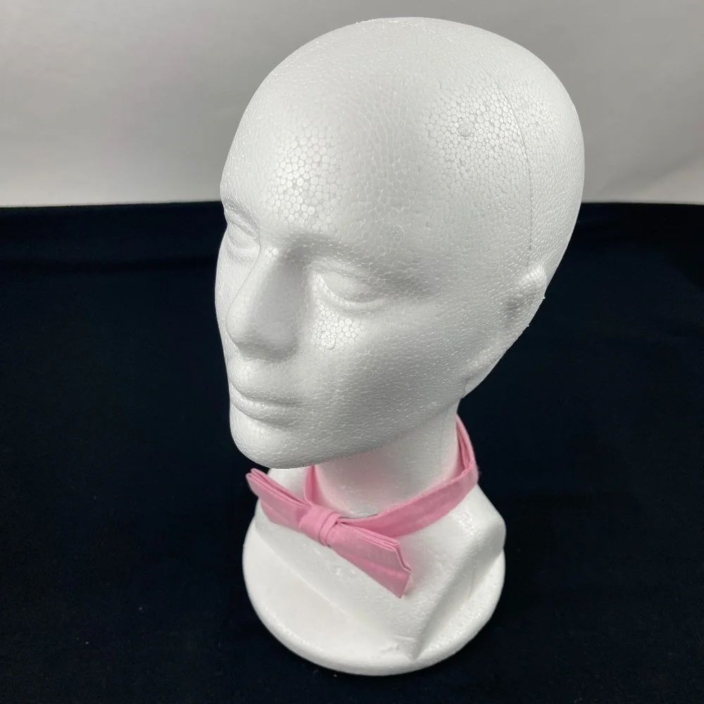 Bow Tie Boys Pink Hook and Loop Closure